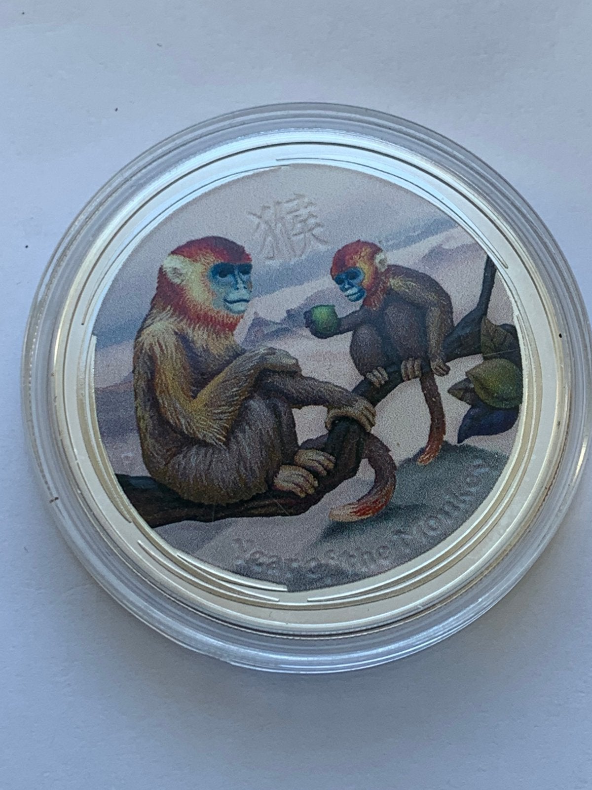 Zulveren 1 oz munt aapjes 2016, Ophalen of Verzenden, Zilver