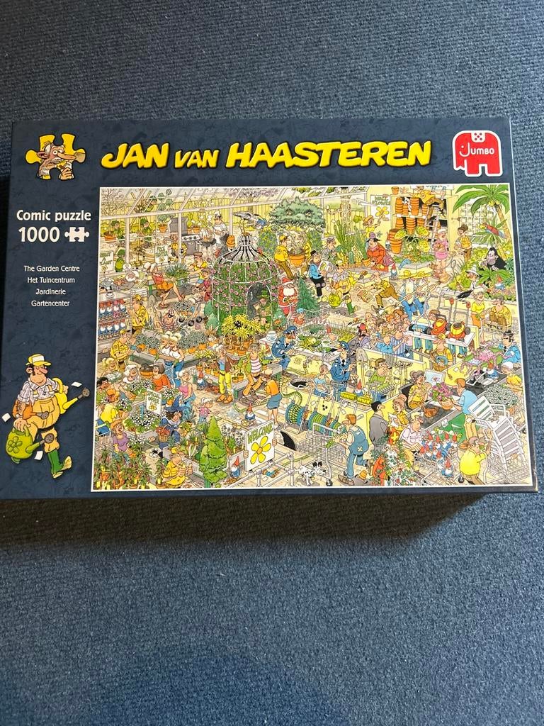 Jan van Haasteren 1000 stukjes Het Tuincentrum, Ophalen, 500 t/m 1500 stukjes, Zo goed als nieuw, Legpuzzel