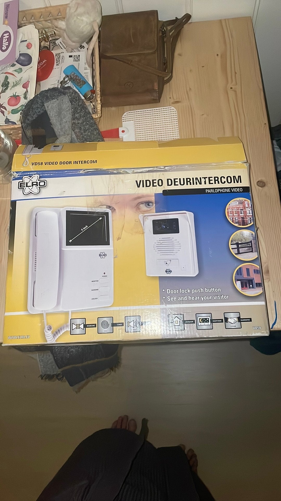 Deurbel Telefoon videocom Elro, Beweging, Detector, Sensor of Melder, Ophalen of Verzenden, Zo goed als nieuw