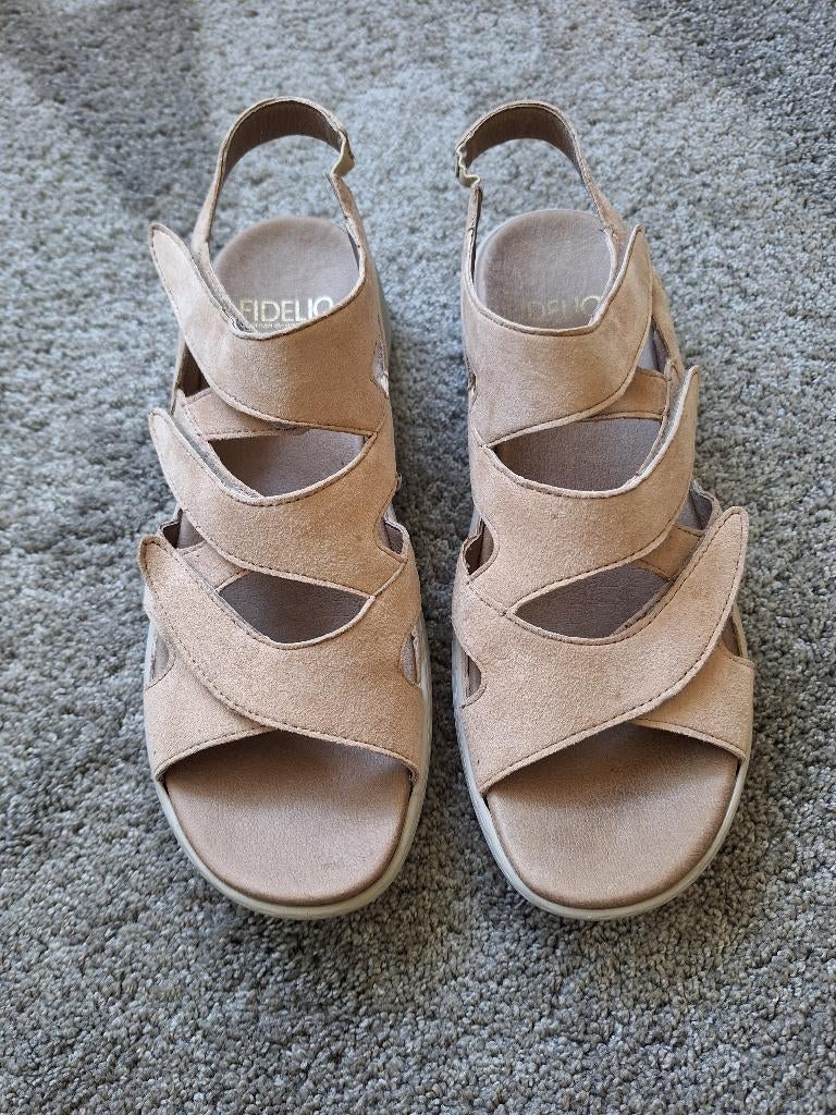 Fidelio sandalen maat: 41, Kleding | Dames, Beige, Zo goed als nieuw, Fidelio, Sandalen of Muiltjes