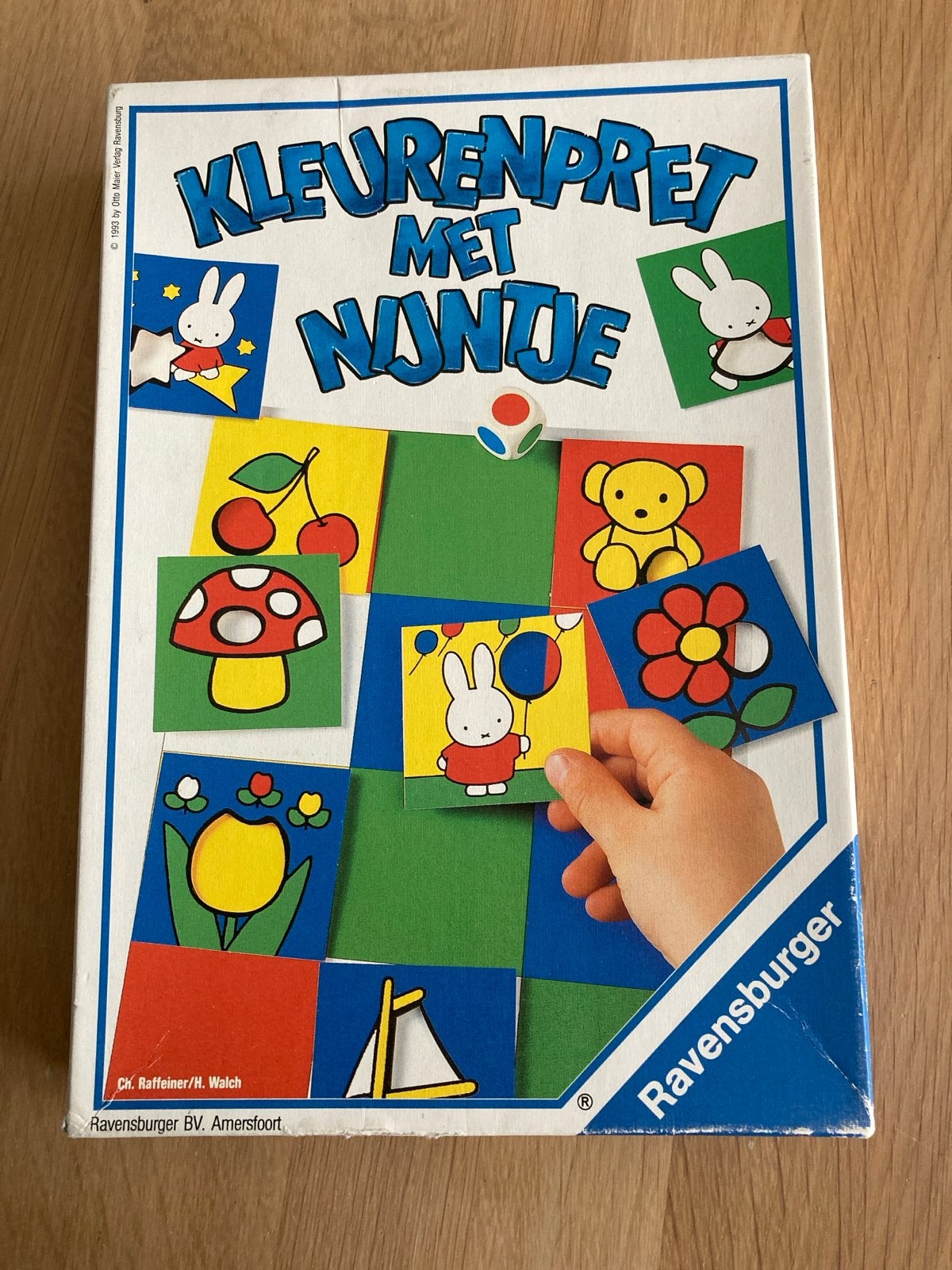 Kleurenpret met Nijntje - Ravensburger (36 kaartjes & dobbel, Een of twee spelers, Ophalen of Verzenden, Gebruikt