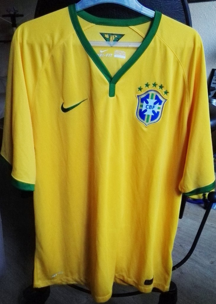 voetbalshirt; Nat Elftal Brazilië, Nike, 2XL, Verzamelen, Ophalen of Verzenden, Zo goed als nieuw, Buitenlandse clubs, Shirt