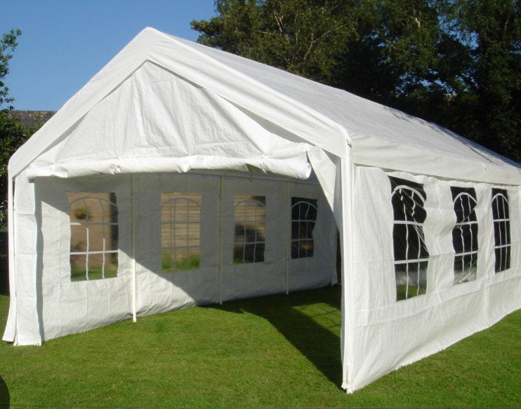Partytent 8 x 4 meter, Ophalen, Zo goed als nieuw, Minder dan 5 meter