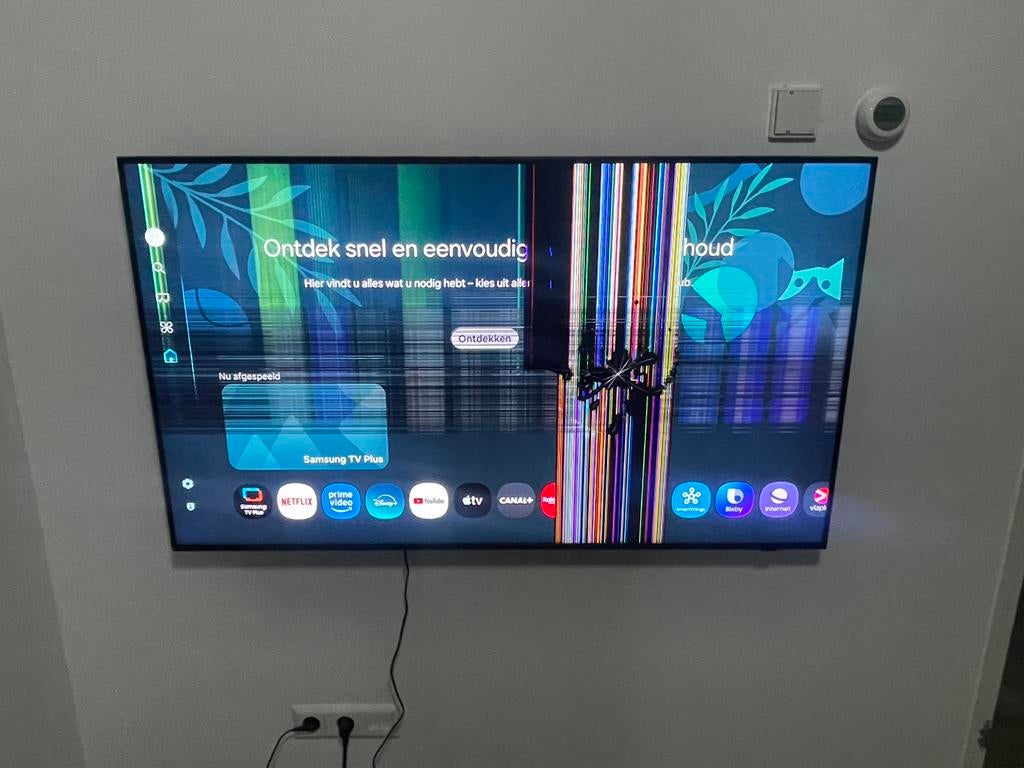 Defecte samsung qled Q74F 55”, 120 Hz, Ophalen of Verzenden, Zo goed als nieuw, Samsung
