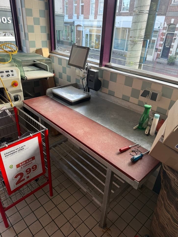 snijtafel, Ophalen, Gebruikt