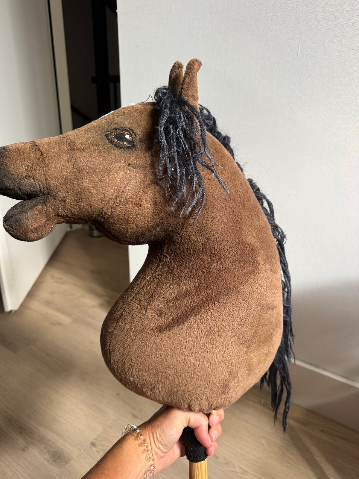 Hobbyhorse Rosar met hoofdstel - Bruin stokpaard, Ophalen of Verzenden, Gebruikt, Jongen of Meisje