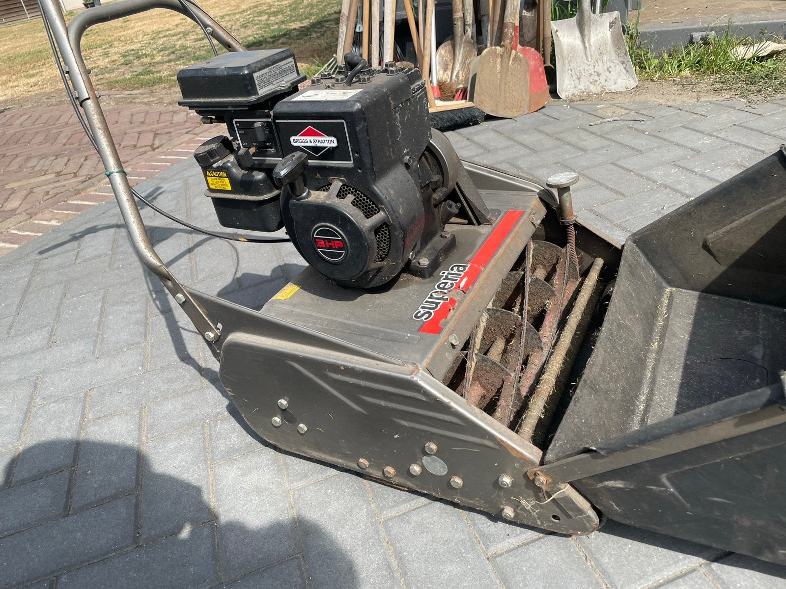 Superia Kooimesmaaier met Briggs & Stratton motor, Kooimesmaaier, Ophalen, Gebruikt