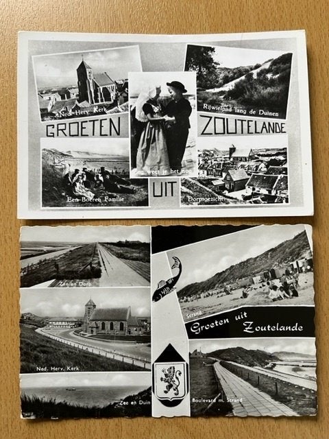 Zoutelande - 2 krt voor € 0,65, Verzenden, 1960 tot 1980, Gelopen, Zeeland