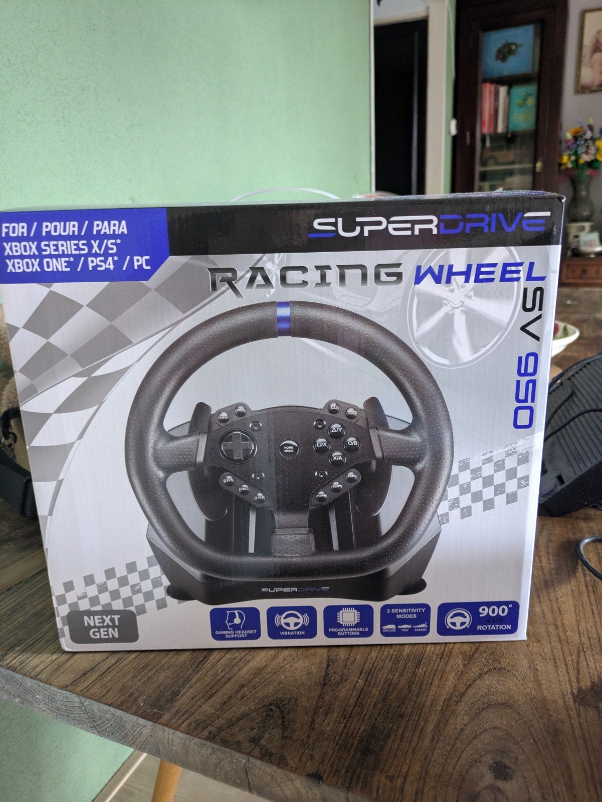 Superdrive SV 950 Racing Wheel voor Xbox/PS4/PC, Racestuur, Xbox, Zo goed als nieuw, Overige merken