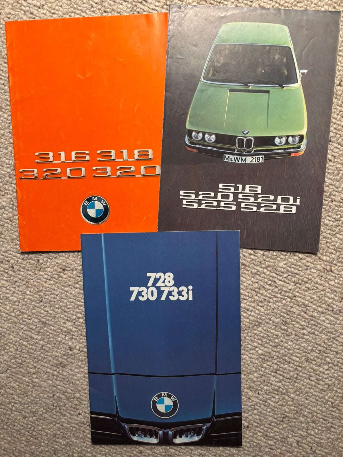 Brochures BMW 3, 5, 7 serie 1975-1977, Ophalen of Verzenden, Gelezen, BMW
