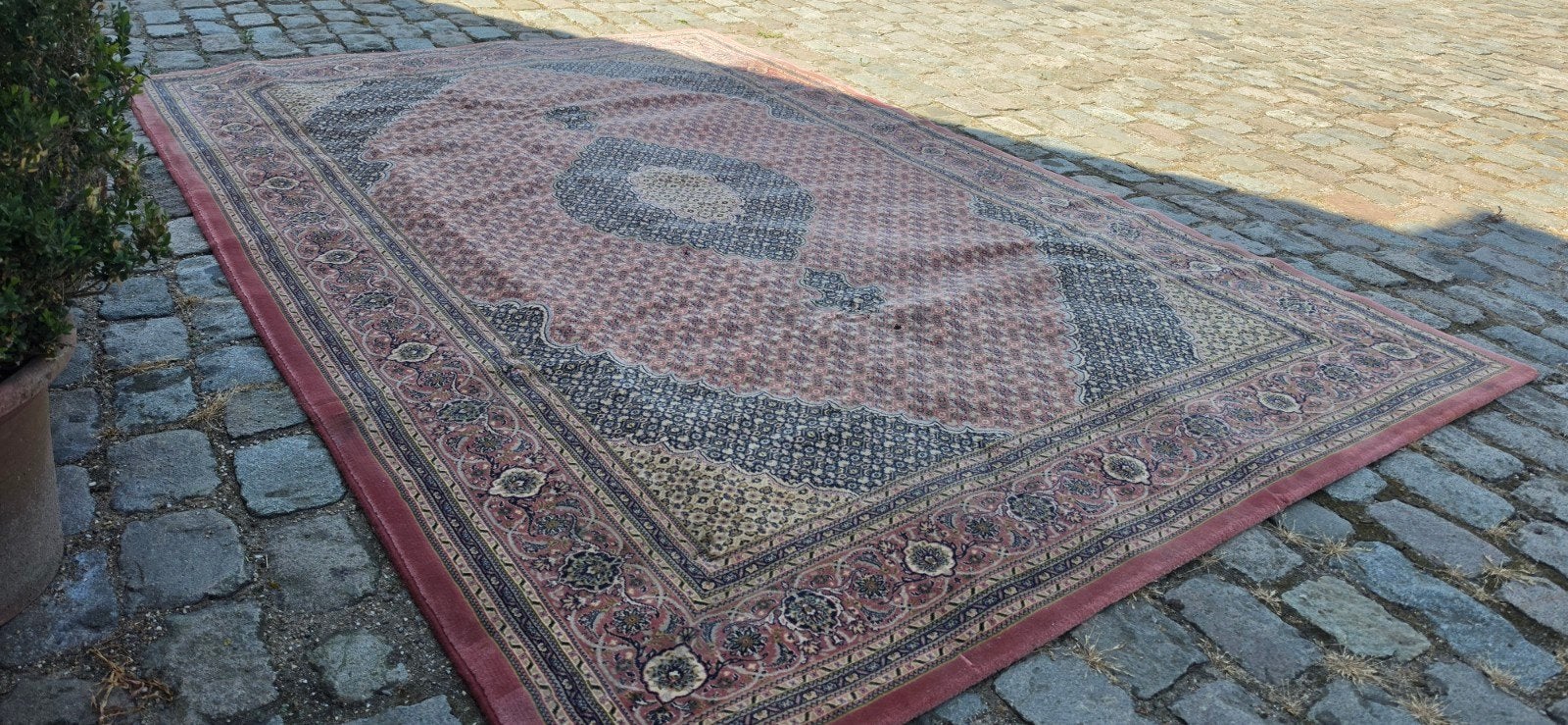 Prachtig groot vintage oud roze Perzisch tapijt 300x200!, Huis en Inrichting, Stoffering | Tapijten en Kleden, Perzisch, 200 cm of meer