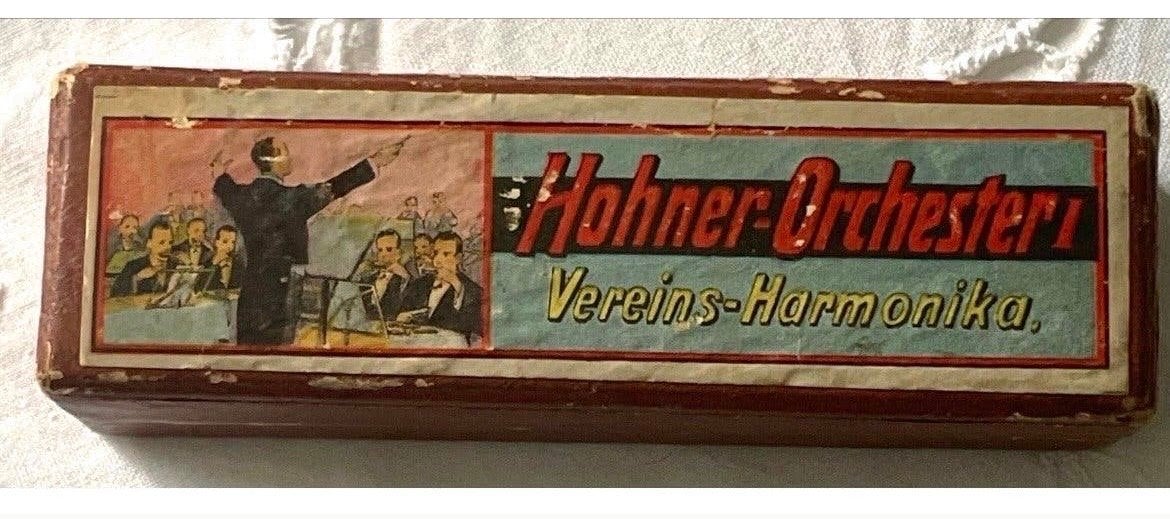 Vintage Hohner Orchester Vereins-Harmonika (Diatonisch), Muziek en Instrumenten, Gebruikt, Overige typen, Ophalen of Verzenden