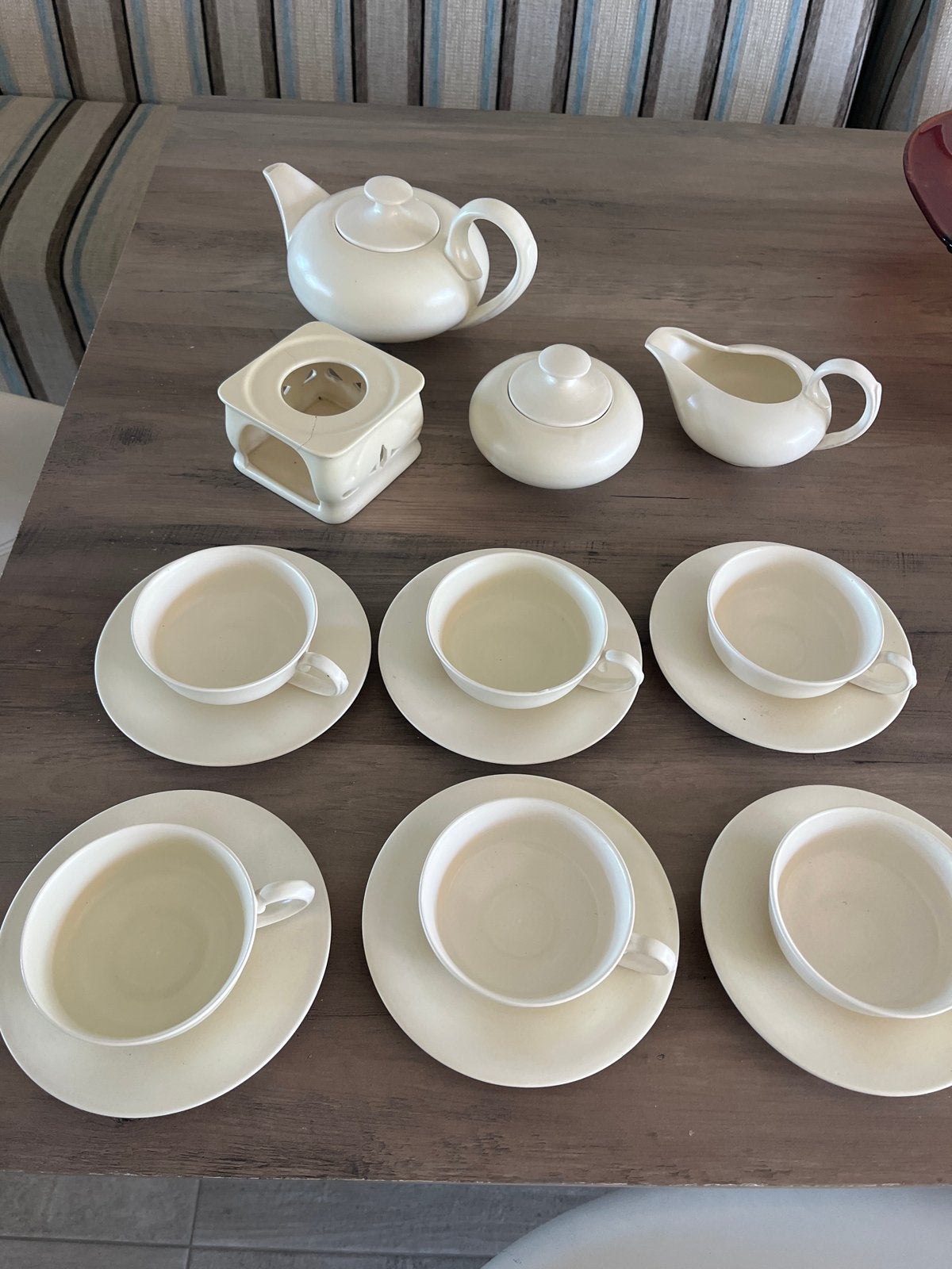 Vintage Koninklijke Goedewaagen theeservies - 6 personen, Gebruikt, Overige merken, Keramiek, Vintage