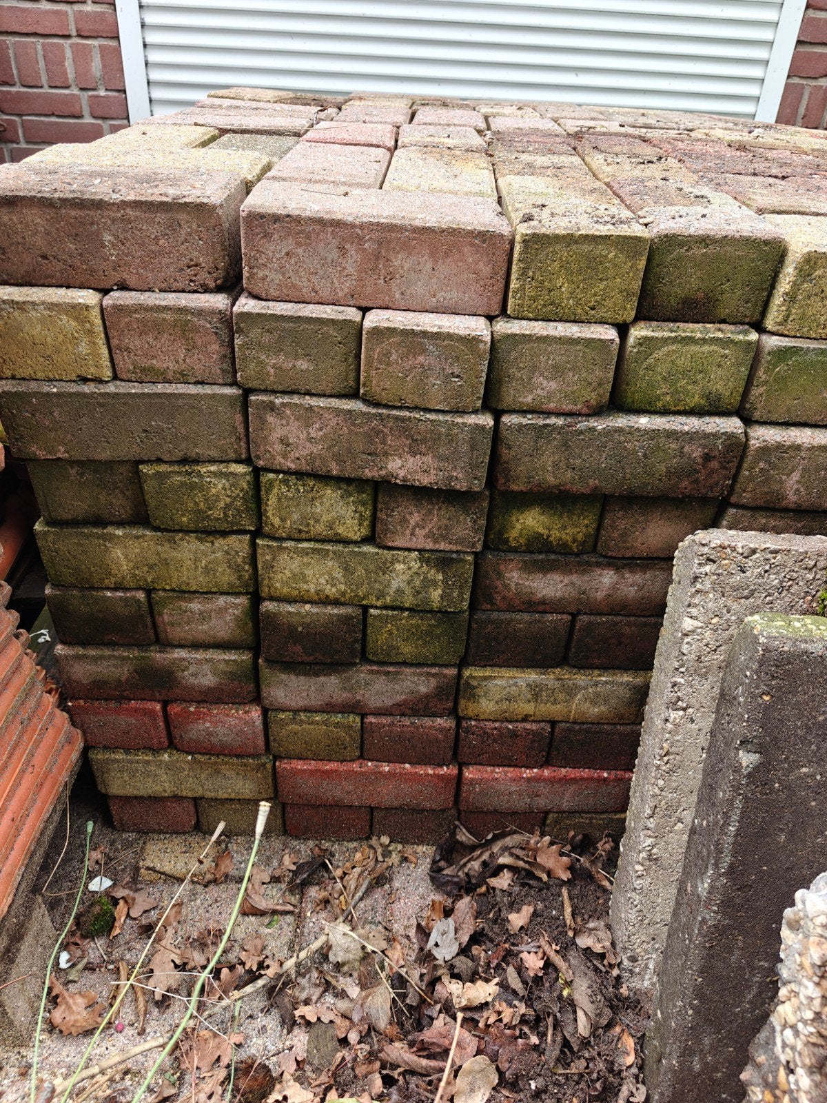 Gebruikte Klinkers BKK 21x10,5x7 cm - 9 m2, Tuin en Terras, Tegels en Klinkers, Ophalen, Gebruikt, Beton, Klinkers