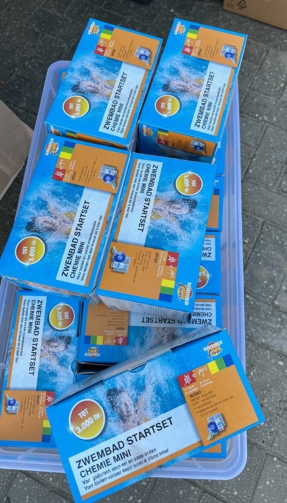 Partij Zwembad Onderhoud – 27 Starterset + Chloor + Drijvers, Ophalen, Nieuw, Overige typen