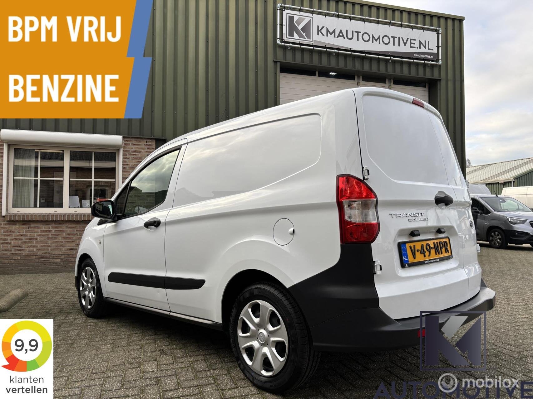 Ford Transit Courier 1.0 EcoBoost|Airco|Dealer ond|BPM Vrij, Auto's, Voorwielaandrijving, Dealer onderhouden, Stof, Bluetooth