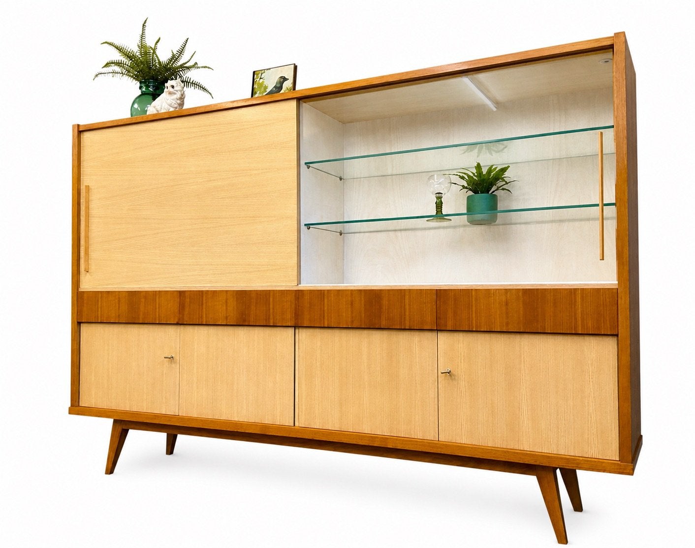 SALE XXL vintage Highboard retro wandkast jaren 50/60 design, Ophalen, Midcentury retro vinate wandkast jaren 50/60/70 pastoe kast