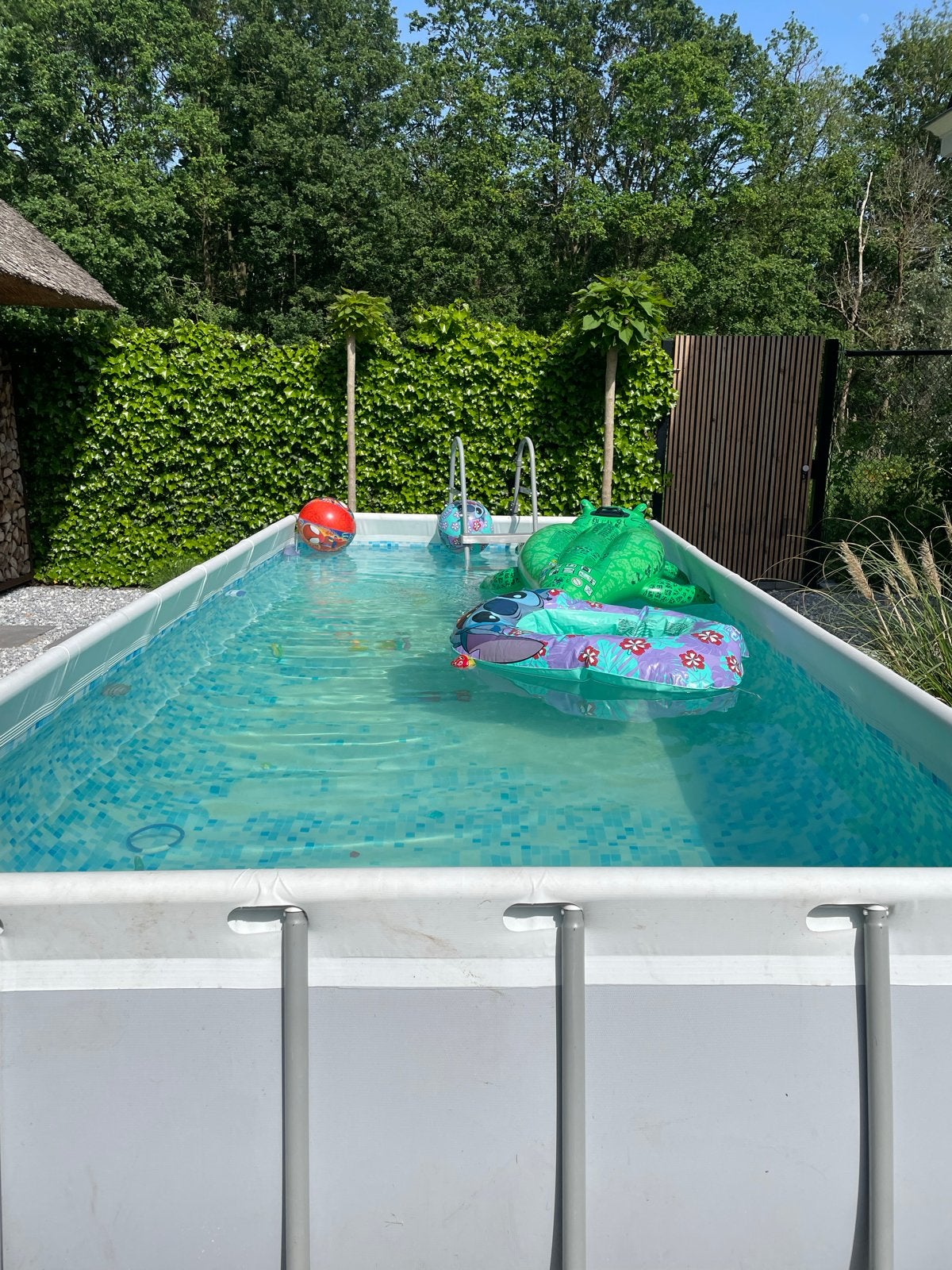 Zwembad 4x2 met verwarming, filterpomp en stofzuiger, Tuin en Terras, Zwembaden, Gebruikt, Opzetzwembad, Minder dan 80 cm, 400 cm of meer