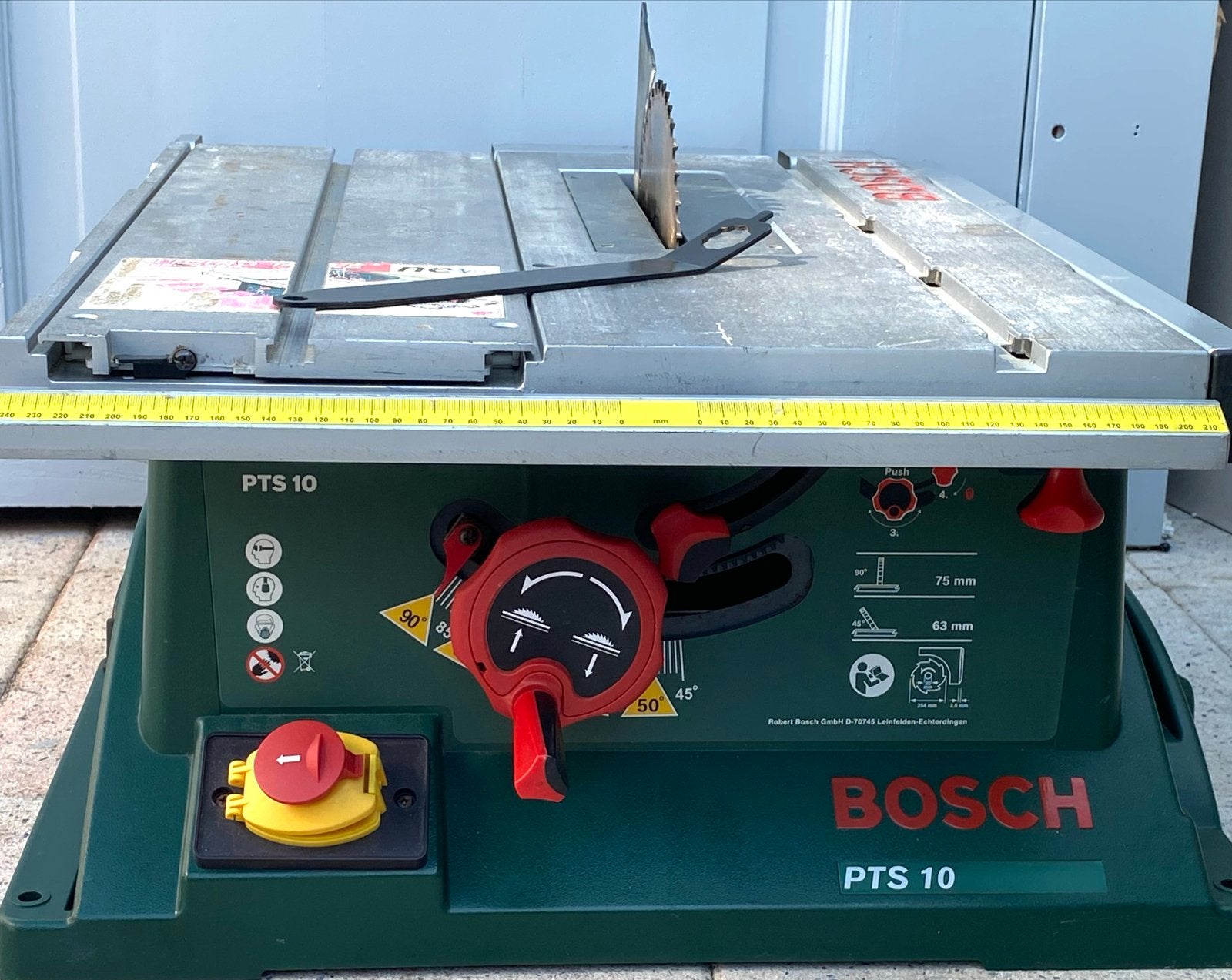 Bosch PTS 10 Tafelzaag - Krachtige en Nauwkeurige Zaag, Ophalen, Gebruikt, Cirkelzaag, 70 mm of meer
