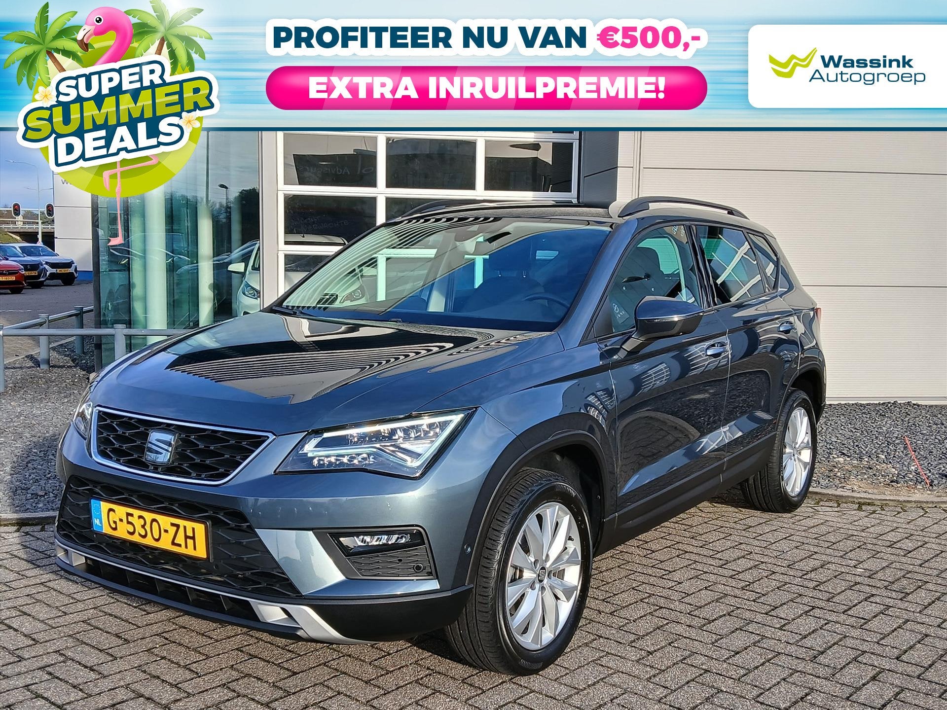 SEAT Ateca EcoTSI 115 pk Style Business Intense | Trekhaak |, Auto's, Seat, Voorwielaandrijving, Gebruikt, Origineel Nederlands