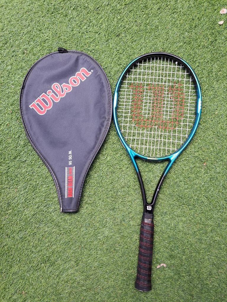 Wilson Grahite Force 95 Midplus L4 tennisracket Zwart-Groen, Sport en Fitness, Tennis, Gebruikt, L4, Ophalen of Verzenden, Wilson