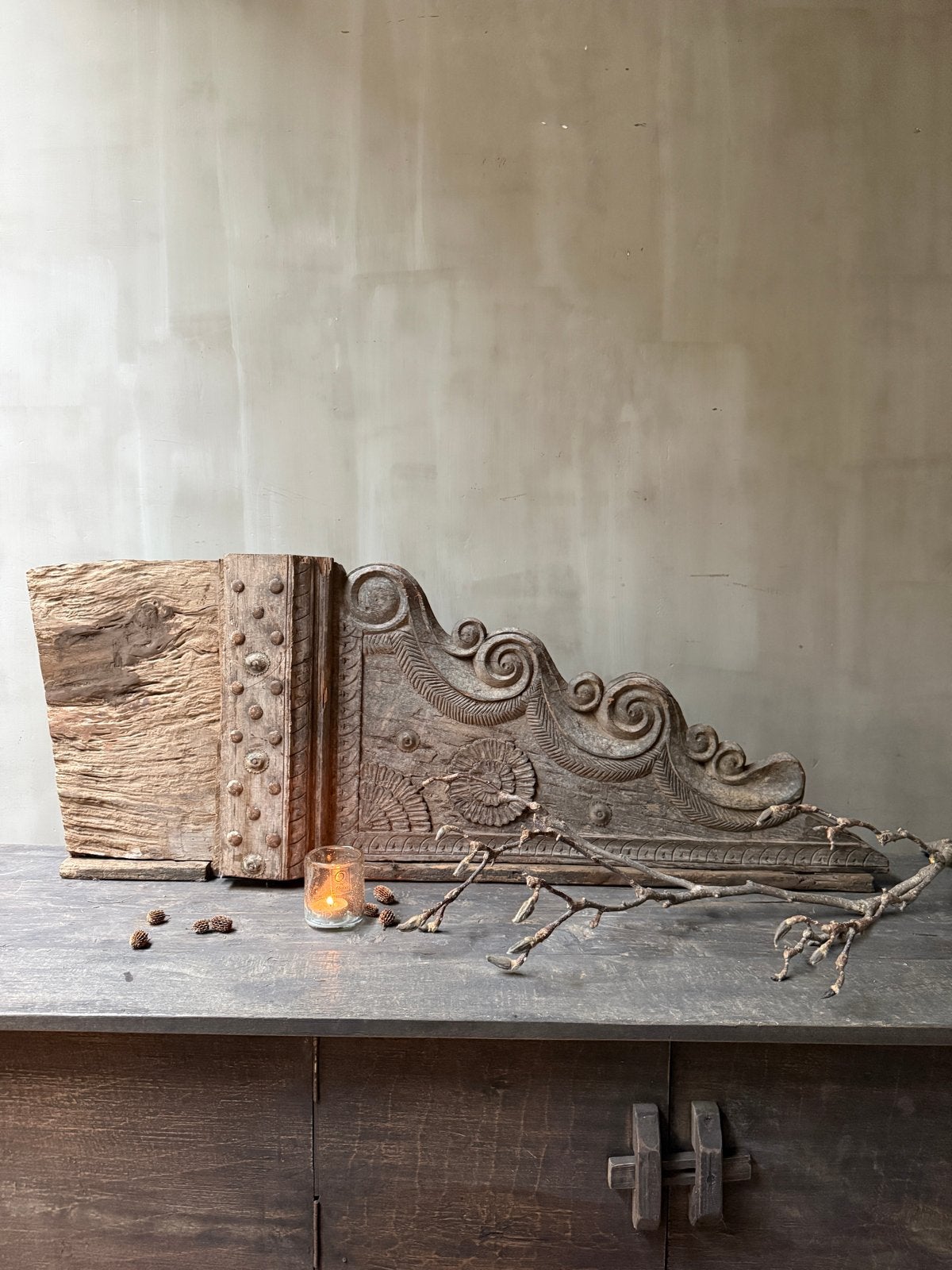 Antieke houten bouwornament met prachtig houtsnijwerk, Antiek en Kunst, Antiek | Woonaccessoires, Ophalen