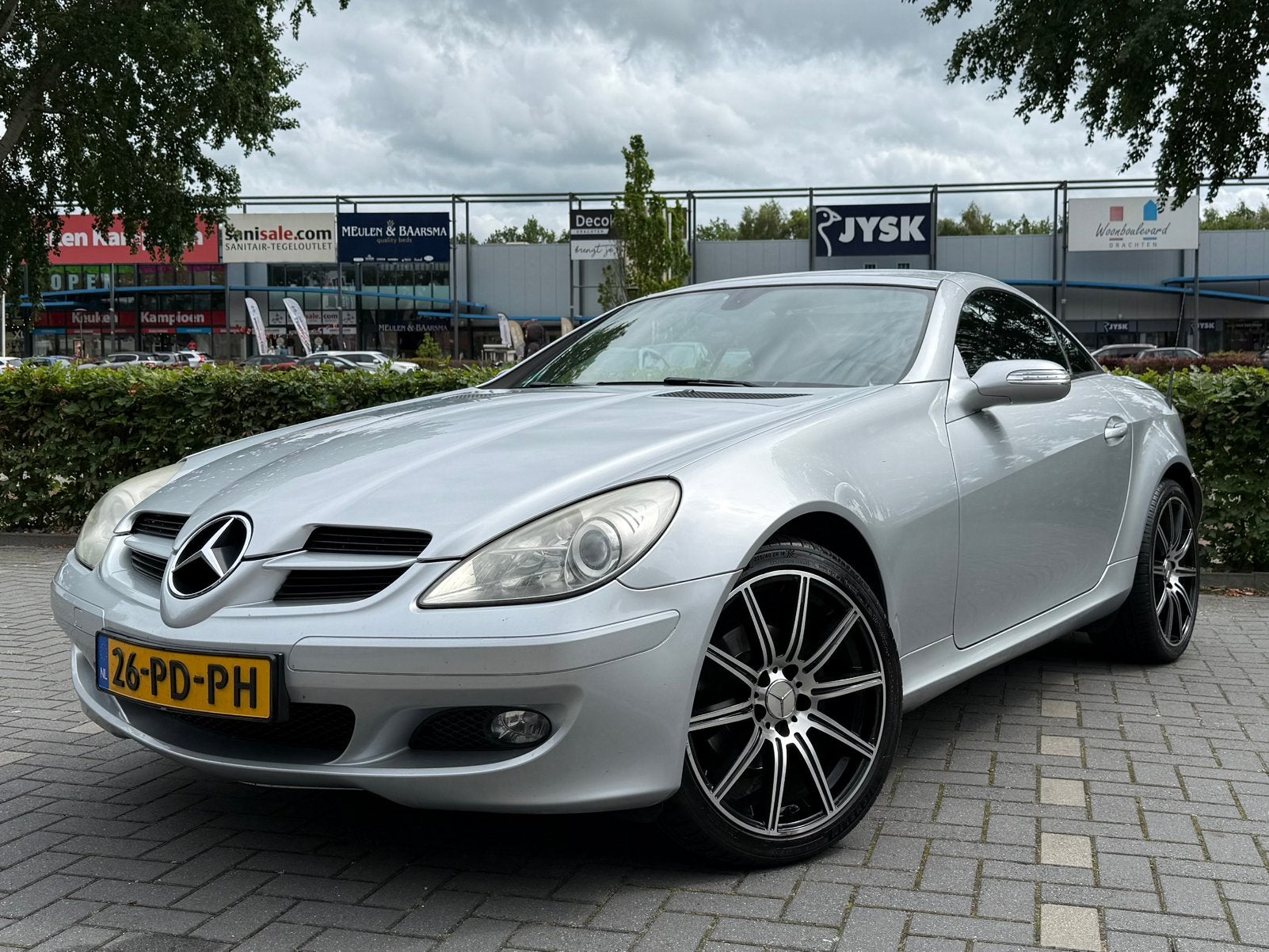 Mercedes-Benz SLK 1.8 Slk200 Kompr Roadster AUT 2004 Grijs, Auto's, Mercedes-Benz, Particulier, SLK, ABS, Airbags, Airconditioning