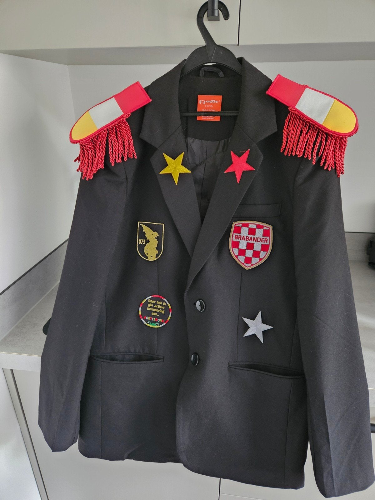 Super mooi en leuk Oeteldonk Colbert!! 1x gedragen mt xl, Ophalen of Verzenden, Zo goed als nieuw, Maat 56/58 (XL)