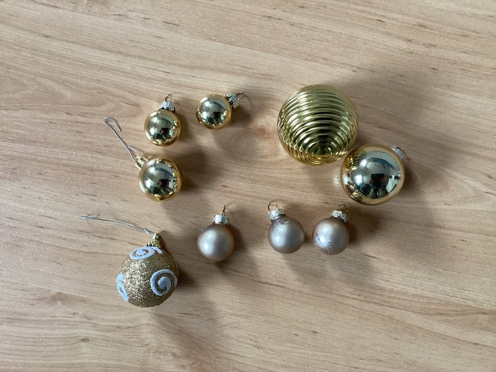 Gouden kerstballen, Ophalen of Verzenden, Nieuw