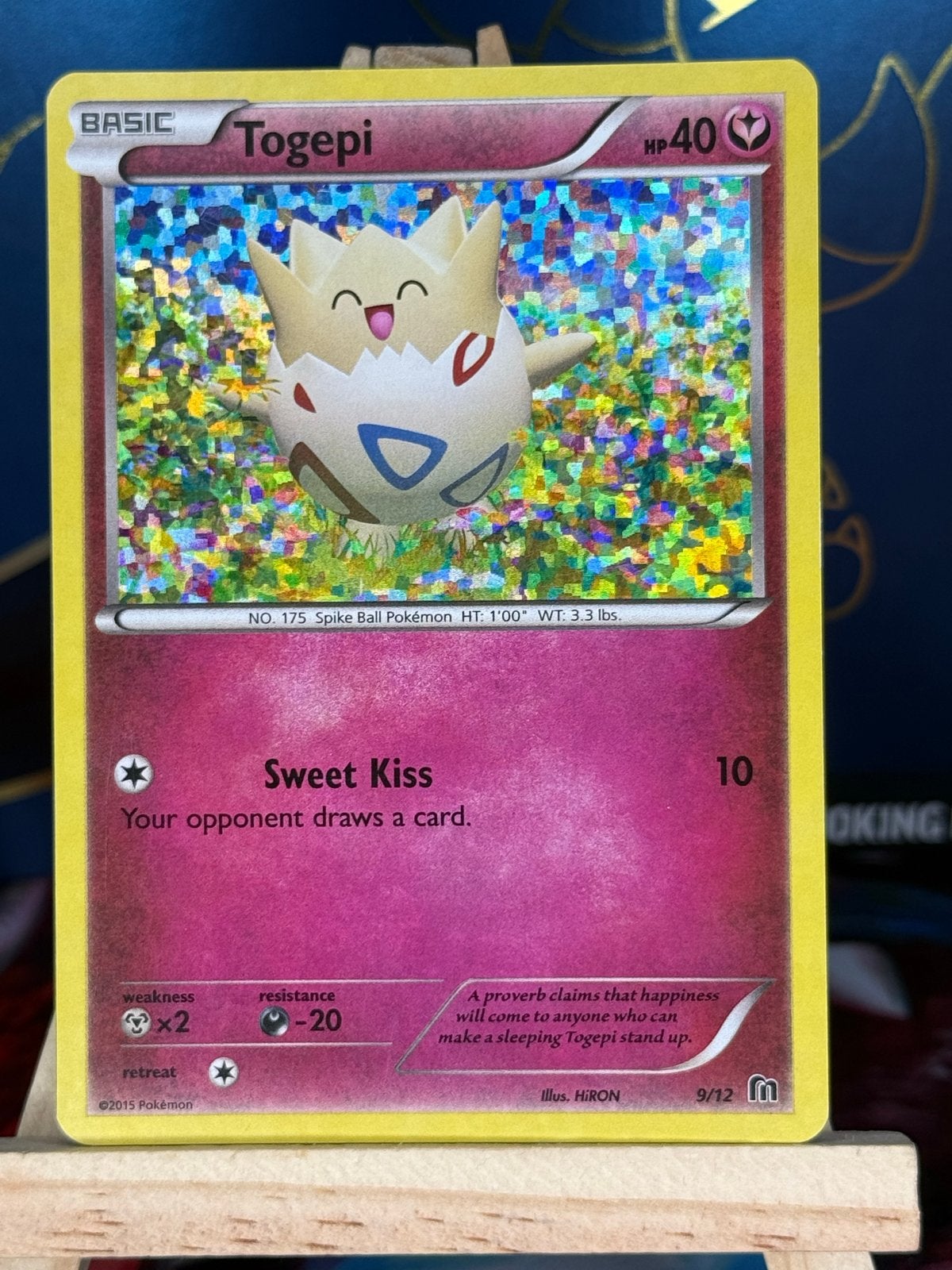 Togepi #9 | Pokemon McDonalds 2016, Ophalen of Verzenden, Zo goed als nieuw, Losse kaart, Foil