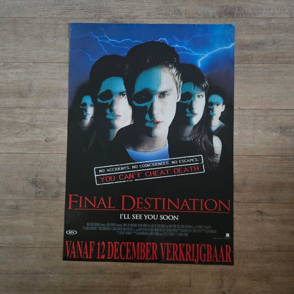 Originele Final Destination (2000) Promo Poster – 70x100 cm, Rechthoekig Staand, Ophalen of Verzenden, Zo goed als nieuw, A1 t/m A3