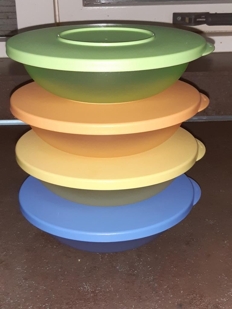 Tupperware trendy voorraad schaaltjes 400 ml, Ophalen of Verzenden, Schaal