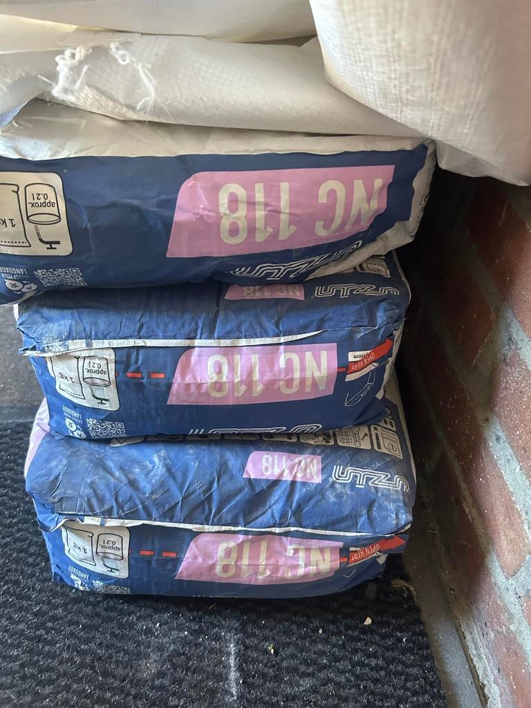 3x Zakken uzin NC 118 - 20 kilo, Ophalen of Verzenden, Nieuw