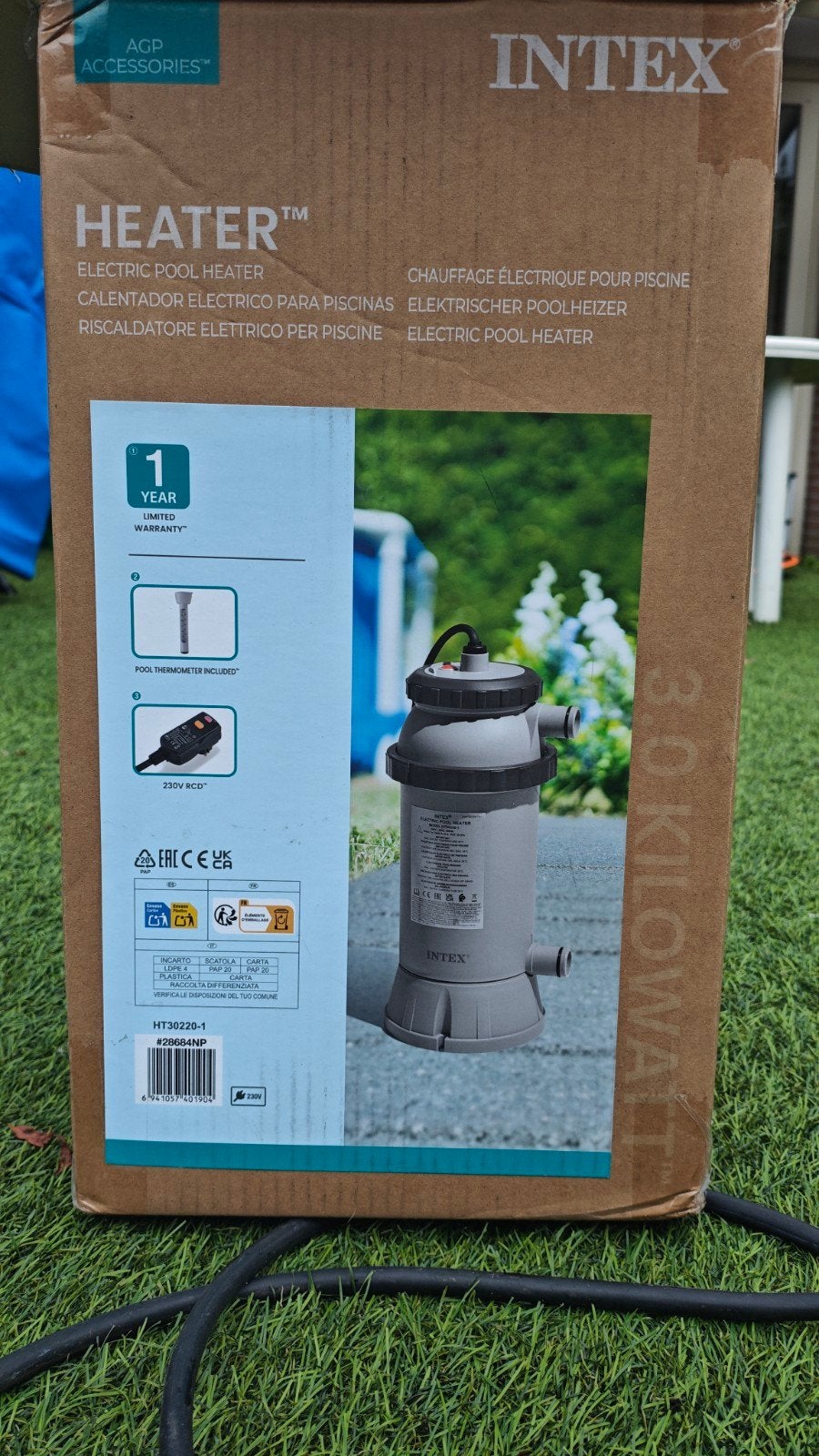 Zwembadverwarming Intex | Pool Heater | 10m Garantie | 3Kw, Ophalen of Verzenden, Zo goed als nieuw, Verwarming