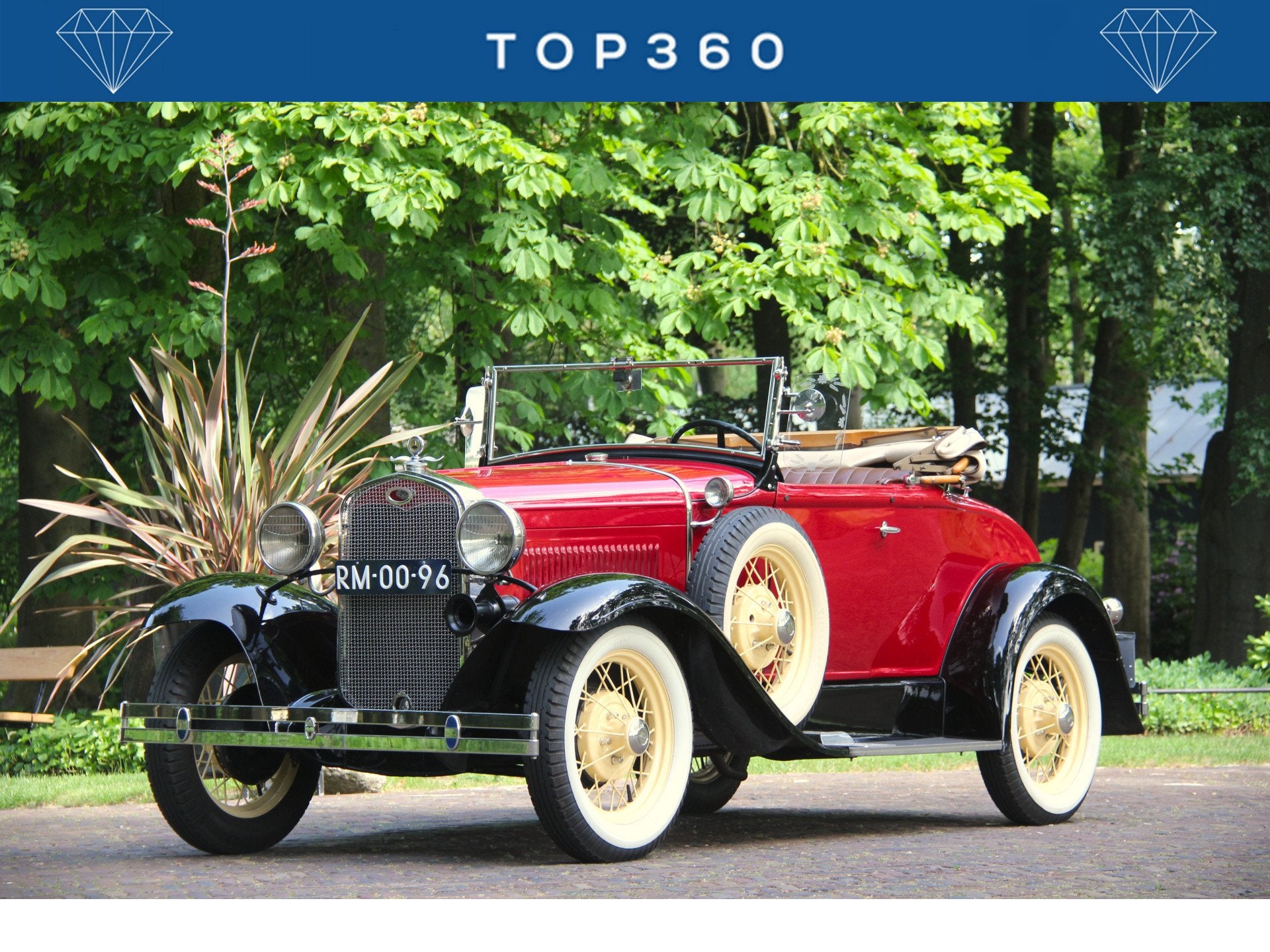 Ford Model A Roadster Excellent Condition! Deluxe A-Ford 193, Cabriolet, 4 stoelen, Leder, Handgeschakeld