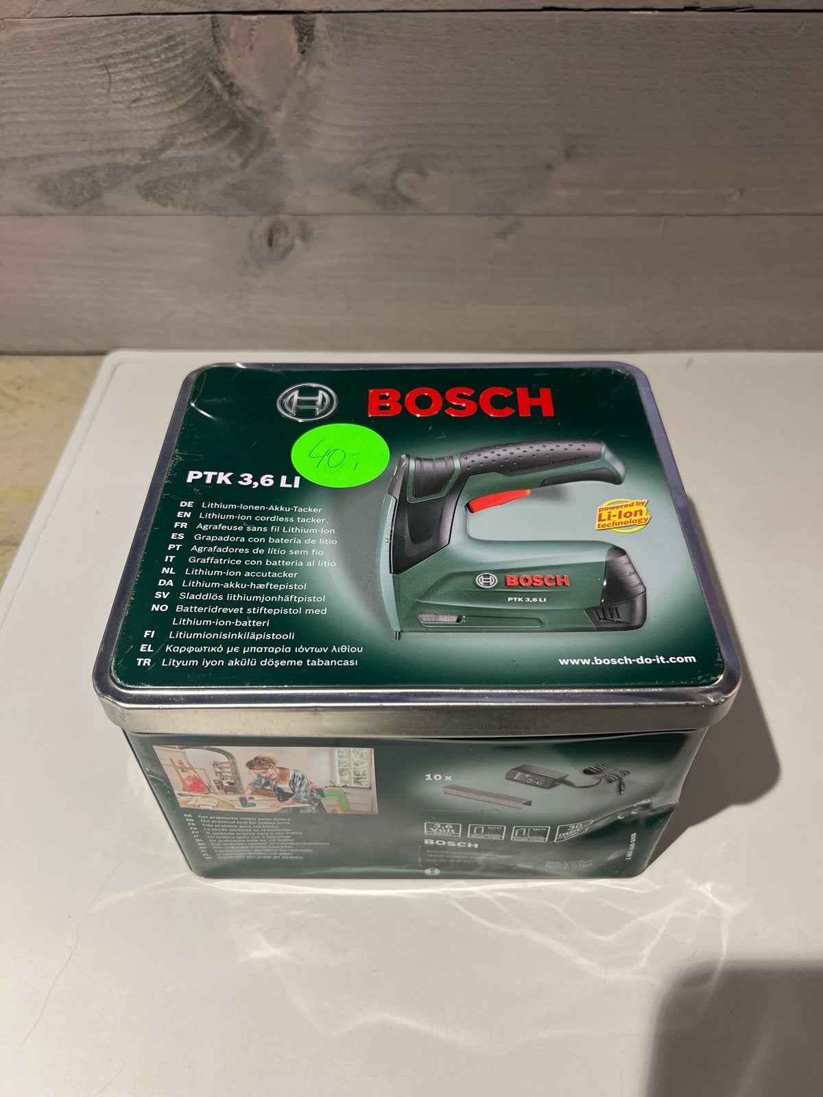 Bosch PTK 3.6 LI Accu tacker in blikken doos, Ophalen of Verzenden, Nieuw