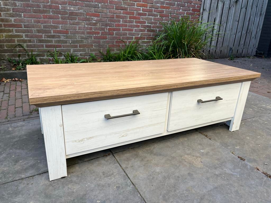 Salontafel met lades - Goede staat, Huis en Inrichting, Ophalen, Gebruikt, 100 tot 150 cm, 50 tot 100 cm