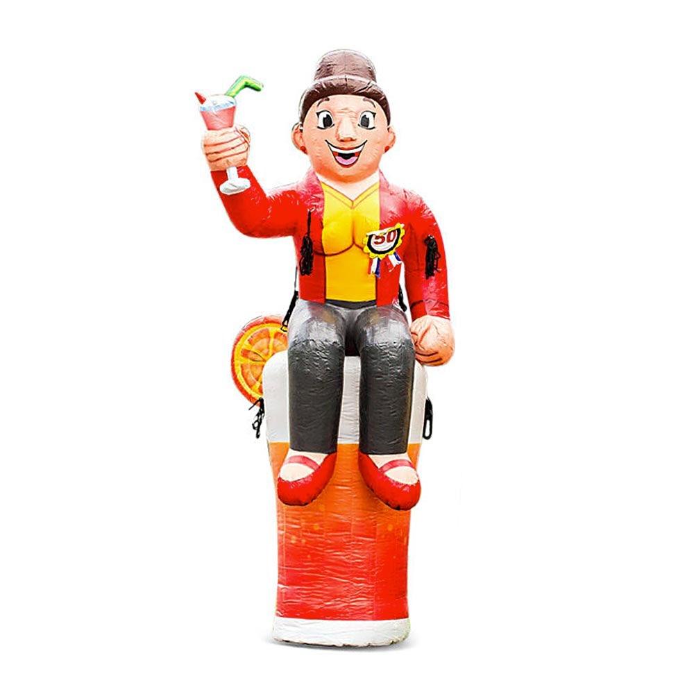 sarah jarige vrouw op cocktailglas opblaasbaar te huur, Ophalen, Zo goed als nieuw, Abraham of Sarah