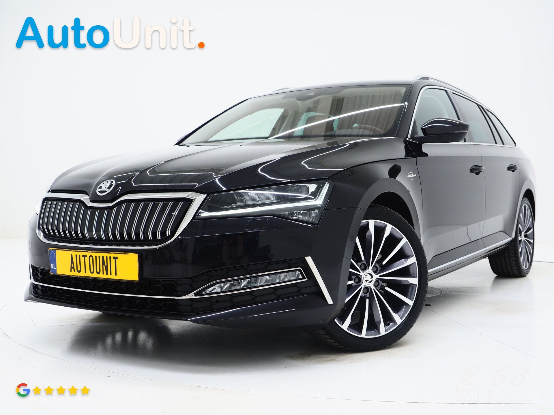 Skoda Superb Combi 1.4 TSI iV Laurin & Klement | Leder | Tre, Auto's, Skoda, Gebruikt, Zwart, 4 cilinders, Zwart