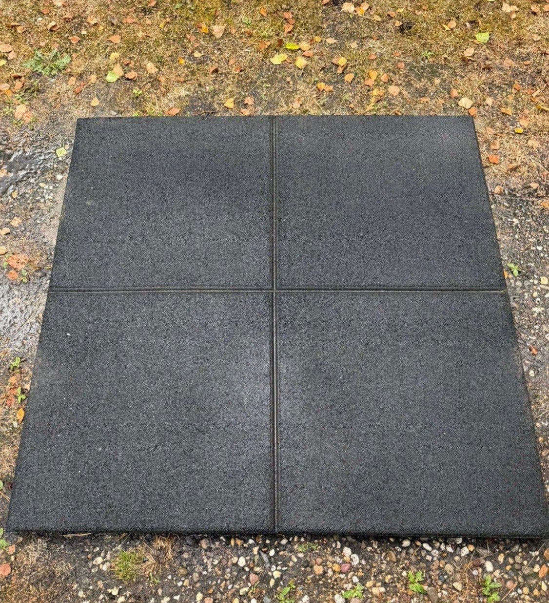 Rubberen matten ca 100x100x4 speeltoestel stal ed, Tuin en Terras, Tegels en Klinkers, Ophalen, Gebruikt, Overige typen, Rubber