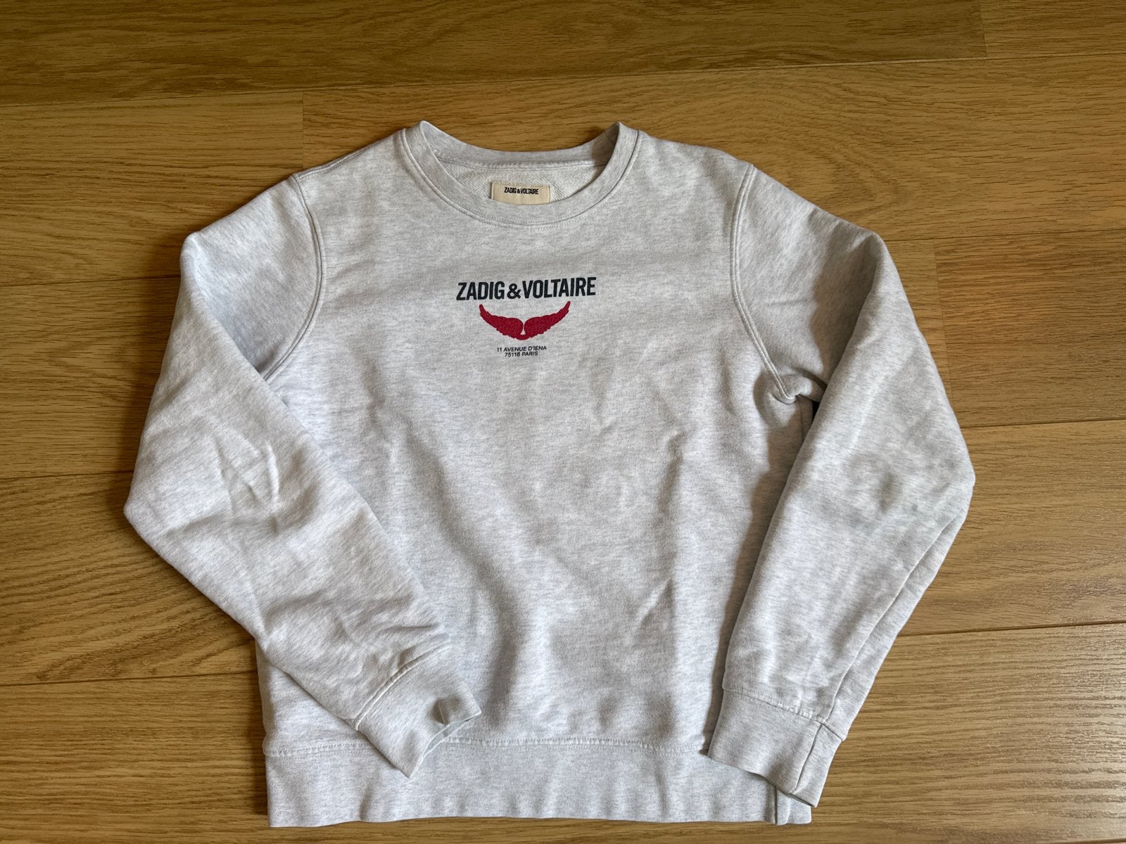Zadig & Voltaire sweater grijs maat 12/xs, Ophalen, Gebruikt, Meisje