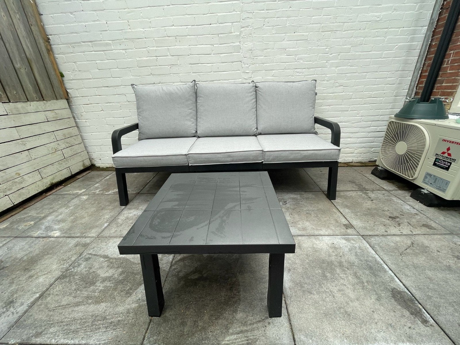 Hartman tuin/loungebank met tafeltje., Ophalen, Bank