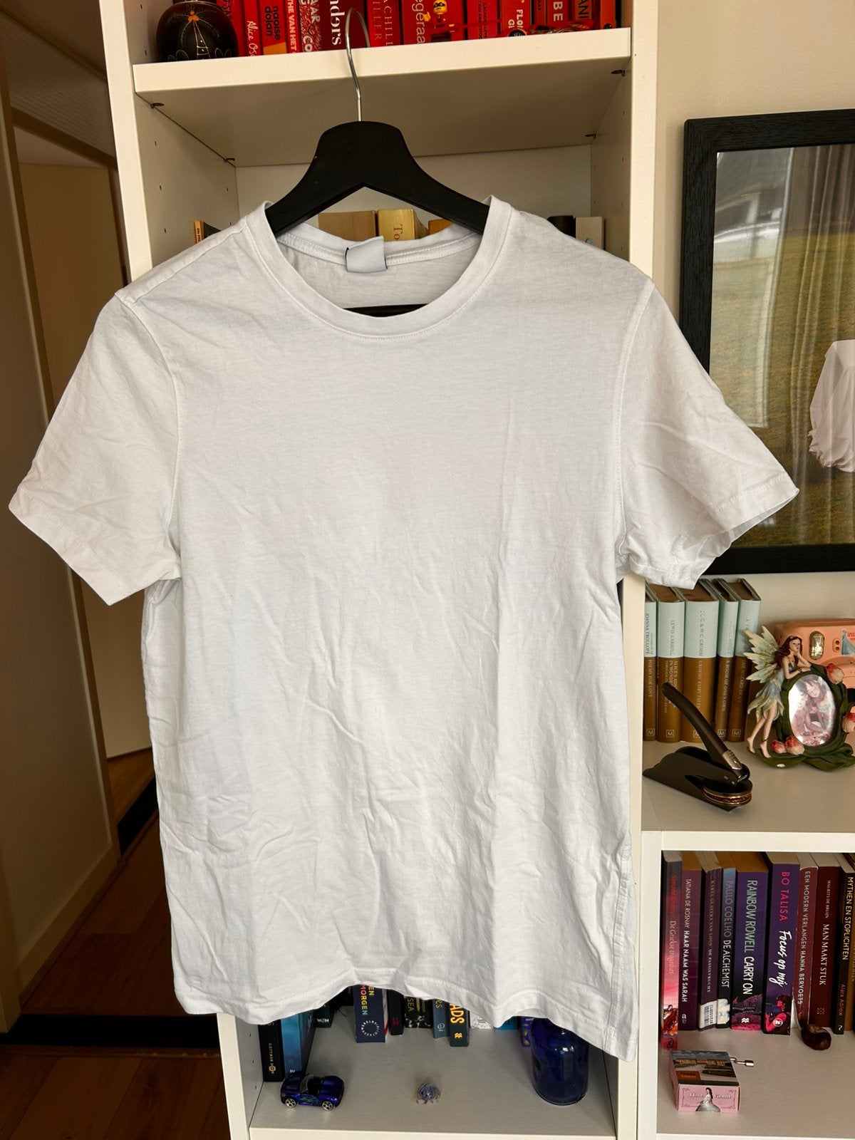 Bershka basic T-shirt maat S, Kleding | Heren, T-shirts, Ophalen of Verzenden, Zo goed als nieuw, Maat 46 (S) of kleiner, Wit