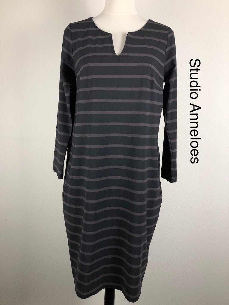 Studio Anneloes Jurk  (mt: 40) 17,6/7586, Maat 38/40 (M), Studio Anneloes, Zwart, Studio Anneloes