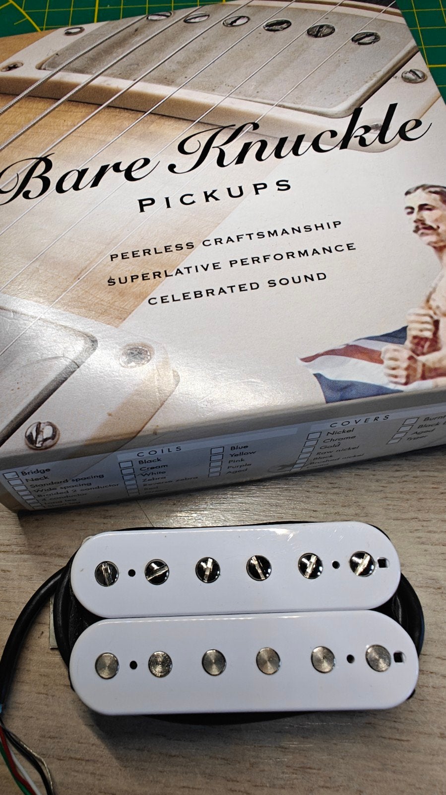 Bareknuckle Mule F-spaced Humbucker - Wit, Ophalen of Verzenden, Nieuw, Elektrische gitaar