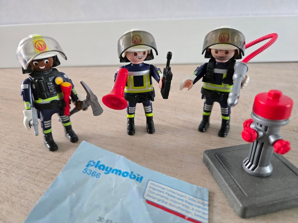 Playmobil City Action 5366 Brandweerlieden met brandkraan, Ophalen of Verzenden, Zo goed als nieuw, Complete set