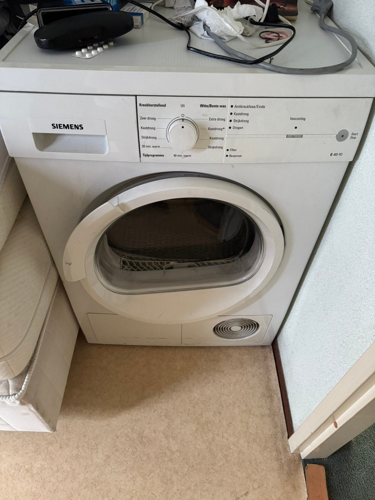Siemens condensdroger, Ophalen, Gebruikt, 4 tot 6 kg, Voorlader