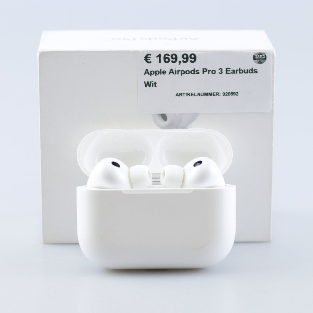 Apple Airpods Pro 3 Earbuds Wit, Apple, Zo goed als nieuw, Support@apple.com, One Apple Park Way
Cupertino, CA 95014
United States