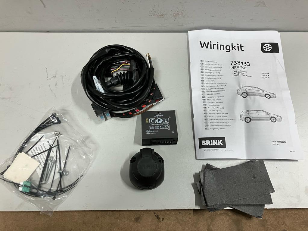 Brink trekhaak kabelset peugeot 407, Ophalen of Verzenden, Nieuw