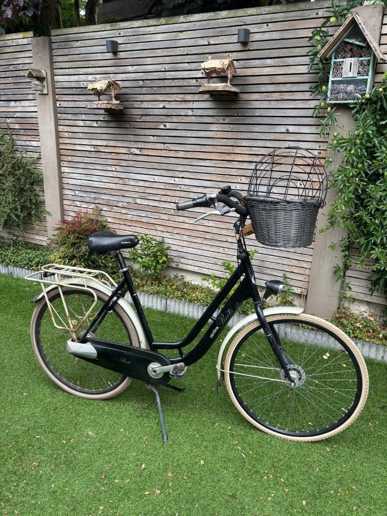 Cortina Roots Moederfiets - Zwart met mand, Fietsen en Brommers, Gebruikt, 56 cm of meer, Mandje, 0 zitjes
